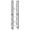vidaXL Storage Shelf White 60x30x210 cm Solid Wood Pine
