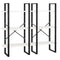 vidaXL Storage Shelf White 60x30x210 cm Solid Wood Pine