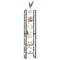 vidaXL Storage Shelf White 60x30x210 cm Solid Wood Pine