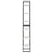 vidaXL Storage Shelf White 60x30x210 cm Solid Wood Pine