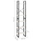 vidaXL Storage Shelf White 60x30x210 cm Solid Wood Pine