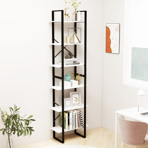 vidaXL Storage Shelf White 60x30x210 cm Solid Wood Pine