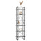 vidaXL Storage Shelf Grey 60x30x210 cm Solid Wood Pine