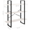 vidaXL 3-Tier Book Cabinet White 100x30x105 cm Solid Pine Wood