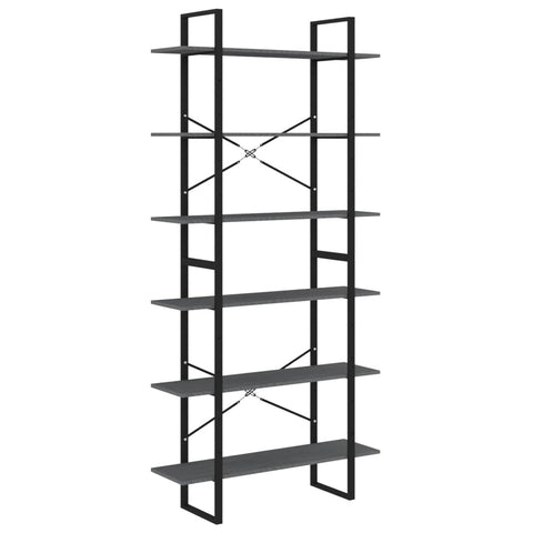 vidaXL High Cabinet Grey 100x30x210 cm Solid Pine Wood