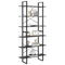 vidaXL High Cabinet Grey 100x30x210 cm Solid Pine Wood
