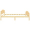 vidaXL Bed Frame without Mattress Solid Pine Wood 120x200cm