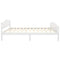 vidaXL Bed Frame without Mattress White Solid Pine Wood 140x200cm