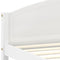 vidaXL Bed Frame without Mattress White Solid Pine Wood 140x200cm