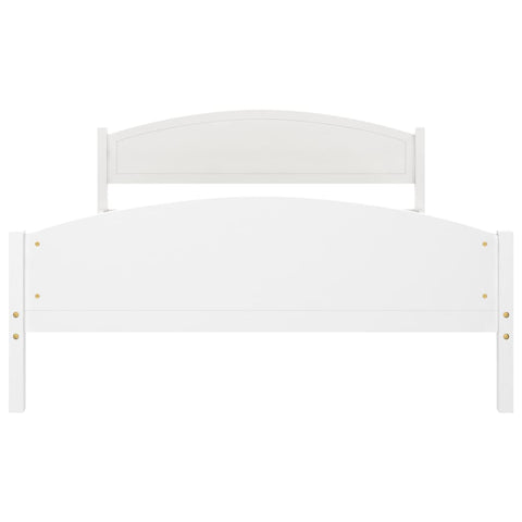 vidaXL Bed Frame without Mattress White Solid Pine Wood 160x200cm