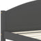vidaXL Bed Frame without Mattress Dark Grey Solid Pine Wood 120x200cm
