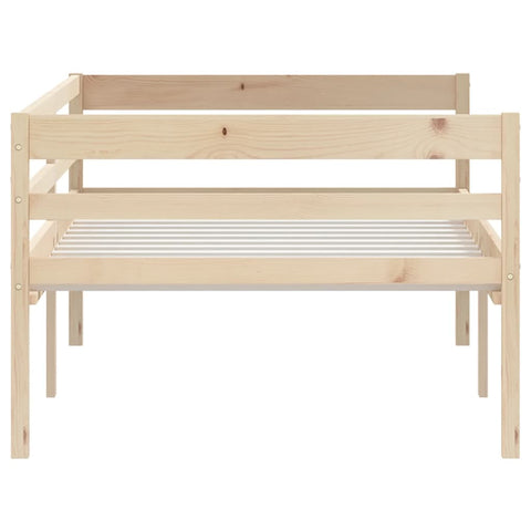 vidaXL Bed Frame without Mattress Solid Pinewood 90x200 cm