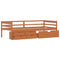vidaXL Bed Frame with Storage without Mattress Honey Brown 90x200 cm