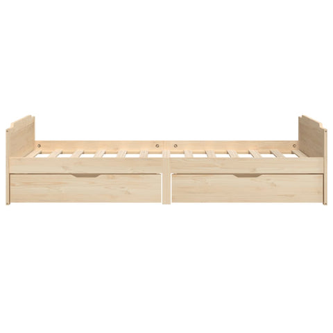 vidaXL Bed Frame without Mattress Solid Wood Pine 90x200 cm