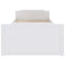 vidaXL Bed Frame without Mattress White Solid Wood Pine 90x200 cm