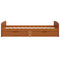 vidaXL Bed Frame without Mattress Honey Brown Solid Wood Pine 90x200 cm