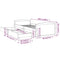vidaXL Bed Frame without Mattress Honey Brown Solid Wood Pine 90x200 cm