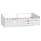vidaXL 3-Seater Day Bed without Mattress White Solid Pinewood 90x200cm