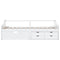 vidaXL 3-Seater Day Bed without Mattress White Solid Pinewood 90x200cm