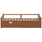 vidaXL 3-Seater Day Bed without Mattress Honey Brown Solid Pinewood 90x200cm