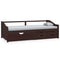 vidaXL 3-Seater Day Bed without Mattress Dark Brown Solid Pinewood 90x200cm