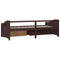 vidaXL 3-Seater Day Bed without Mattress Dark Brown Solid Pinewood 90x200cm