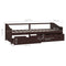 vidaXL 3-Seater Day Bed without Mattress Dark Brown Solid Pinewood 90x200cm