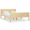 vidaXL Bed Frame without Mattress Solid Wood Pine 140x200 cm