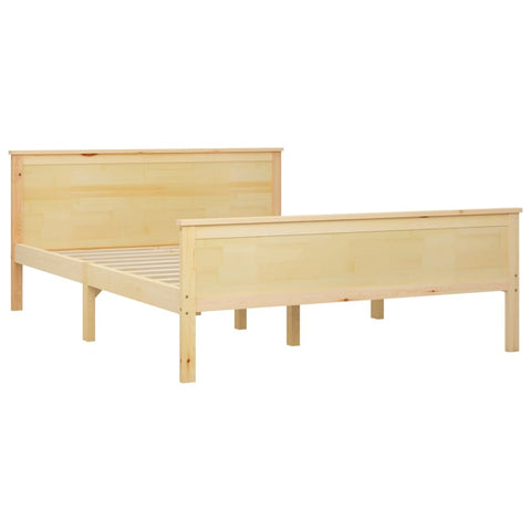 vidaXL Bed Frame without Mattress Solid Wood Pine 140x200 cm