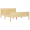 vidaXL Bed Frame without Mattress Solid Wood Pine 140x200 cm