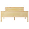 vidaXL Bed Frame without Mattress Solid Wood Pine 140x200 cm