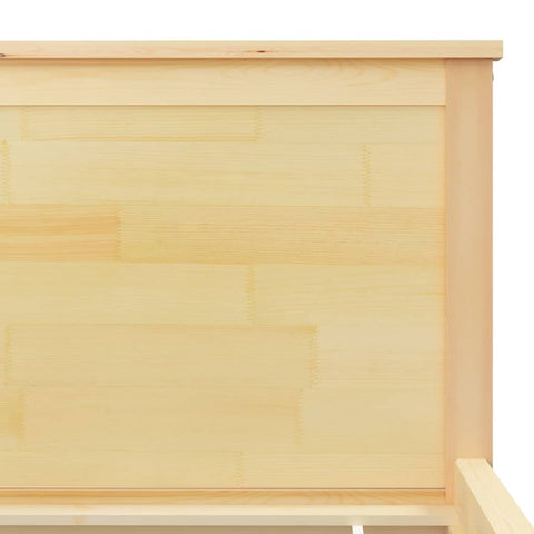 vidaXL Bed Frame without Mattress Solid Wood Pine 140x200 cm