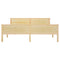 vidaXL Bed Frame without Mattress Solid Wood Pine 180x200 cm Super King