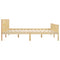 vidaXL Bed Frame without Mattress Solid Wood Pine 180x200 cm Super King