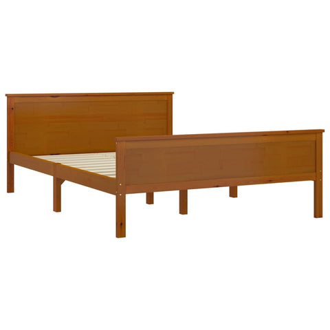 vidaXL Bed Frame without Mattress Honey Brown Solid Wood Pine 160x200cm