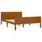 vidaXL Bed Frame without Mattress Honey Brown Solid Wood Pine 160x200cm