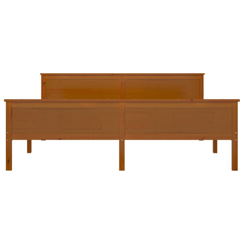 vidaXL Bed Frame without Mattress Honey Brown Solid Wood Pine 180x200cm