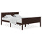 vidaXL Bed Frame without Mattress Dark Brown Solid Wood Pine 120x200 cm