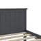vidaXL Bed Frame without Mattress Grey Solid Wood Pine 180x200 cm Super King