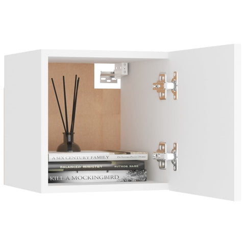vidaXL Bedside Cabinet White 30.5x30x30 cm Engineered Wood
