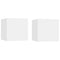 vidaXL Bedside Cabinets 2 pcs White 30.5x30x30 cm Engineered Wood