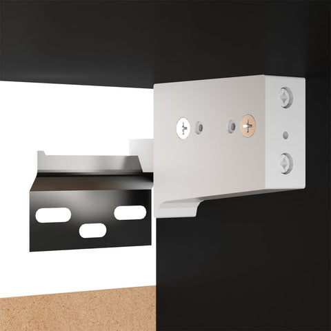 vidaXL Bedside Cabinet Black 30.5x30x30 cm Engineered Wood
