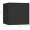 vidaXL Bedside Cabinet Black 30.5x30x30 cm Engineered Wood
