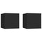 vidaXL Bedside Cabinets 2 pcs Black 30.5x30x30 cm Engineered Wood