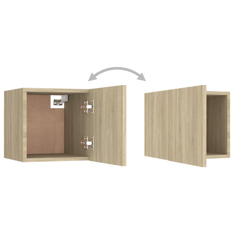 vidaXL Bedside Cabinet Sonoma Oak 30.5x30x30 cm Engineered Wood