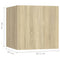 vidaXL Bedside Cabinets 2 pcs Sonoma Oak 30.5x30x30 cm Engineered Wood