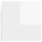 vidaXL Bedside Cabinet High Gloss White 30.5x30x30 cm Engineered Wood