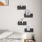 vidaXL Wall Shelf 4 pcs Grey 40x11.5x18 cm Engineered Wood