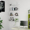 vidaXL Wall Shelf 4 pcs White 80x11.5x18 cm Engineered Wood