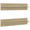 vidaXL Wall Shelf 2 pcs Sonoma Oak 80x11.5x18 cm Engineered Wood